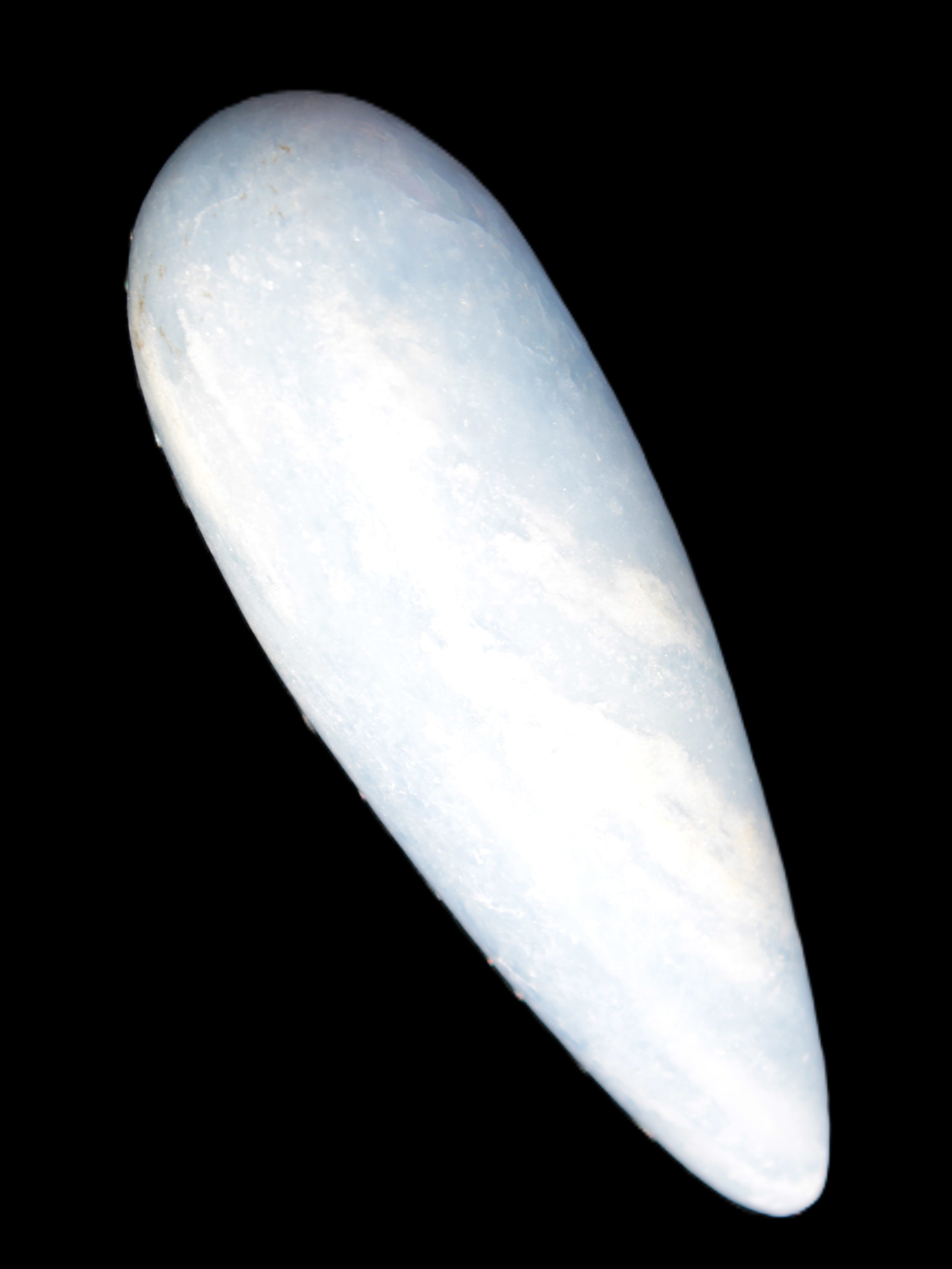 Celestite hand-carved massage wand, various sizes Rocks and Things Store