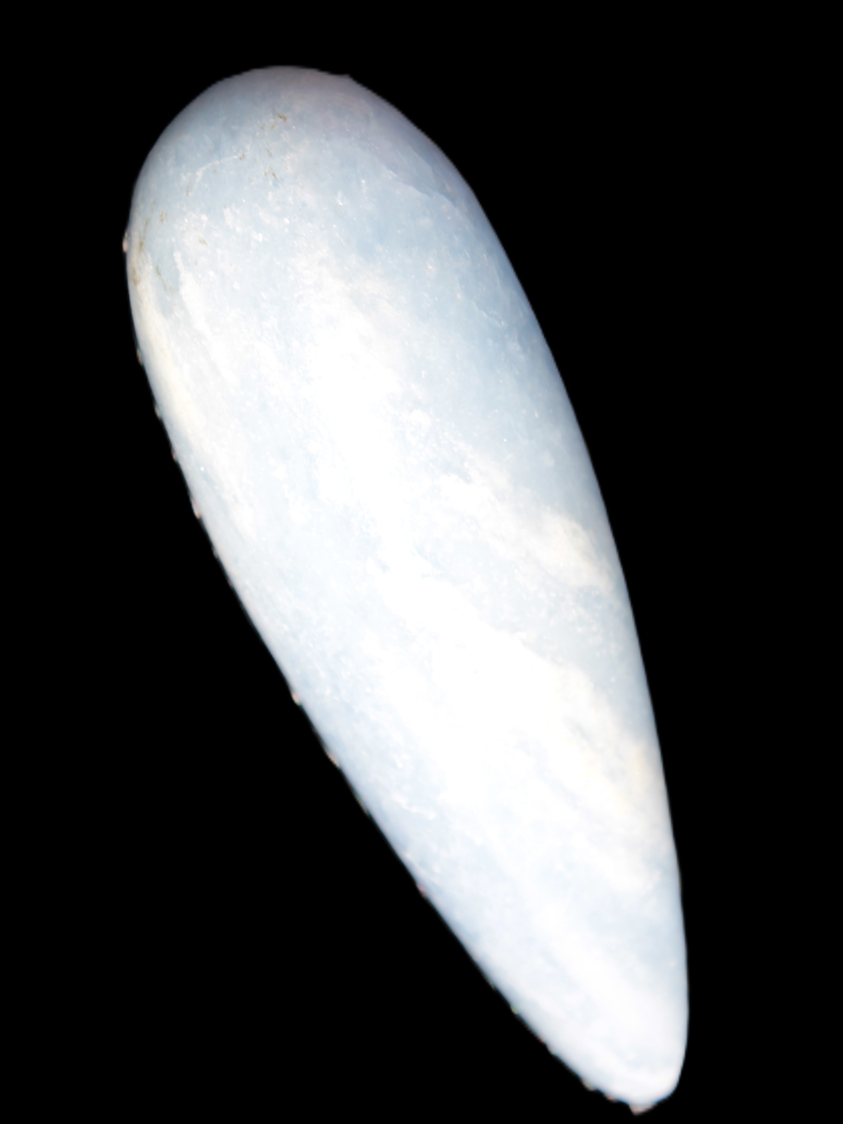 Celestite hand-carved massage wand, various sizes Rocks and Things Store