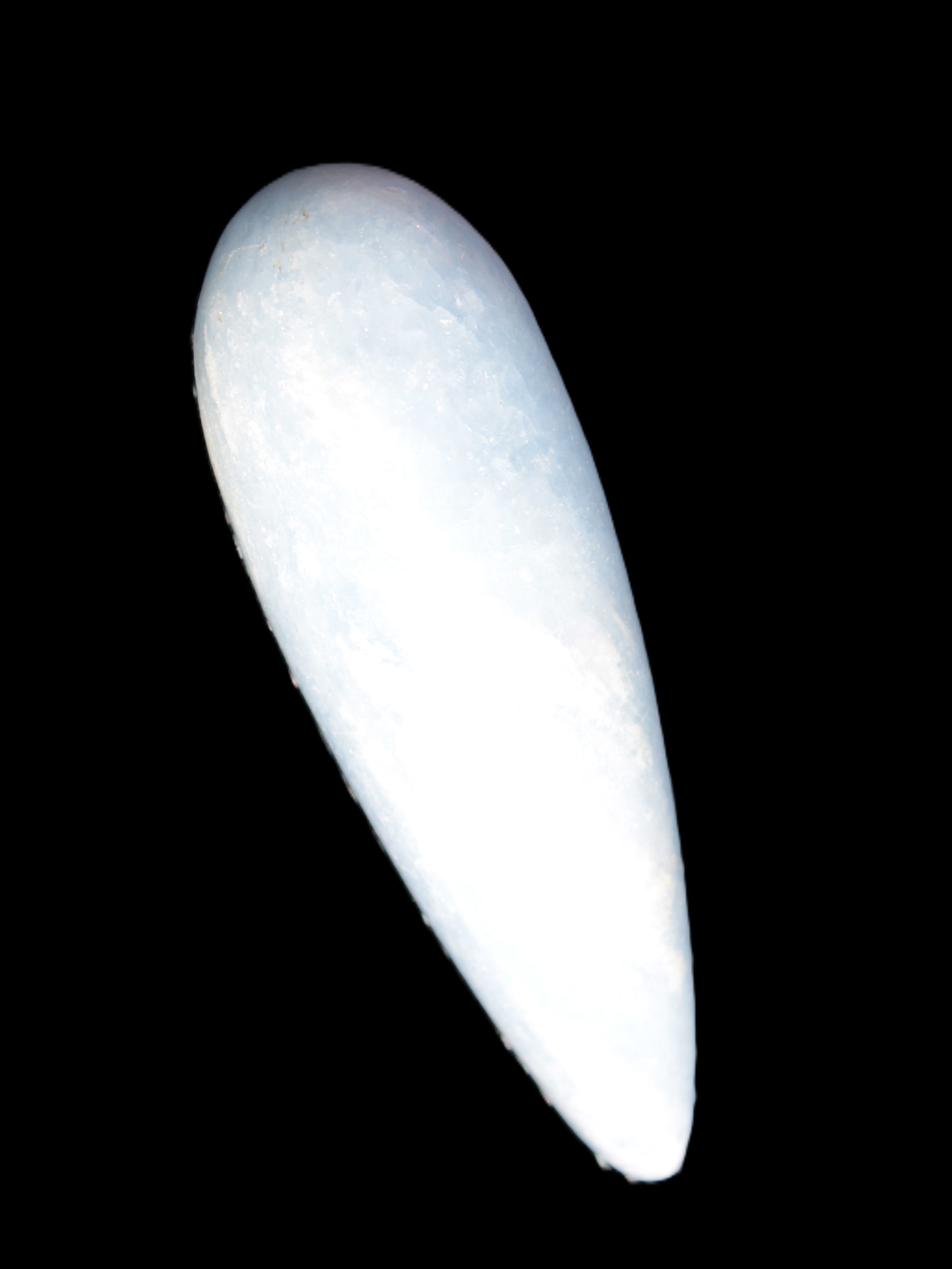 Celestite hand-carved massage wand, various sizes Rocks and Things Store