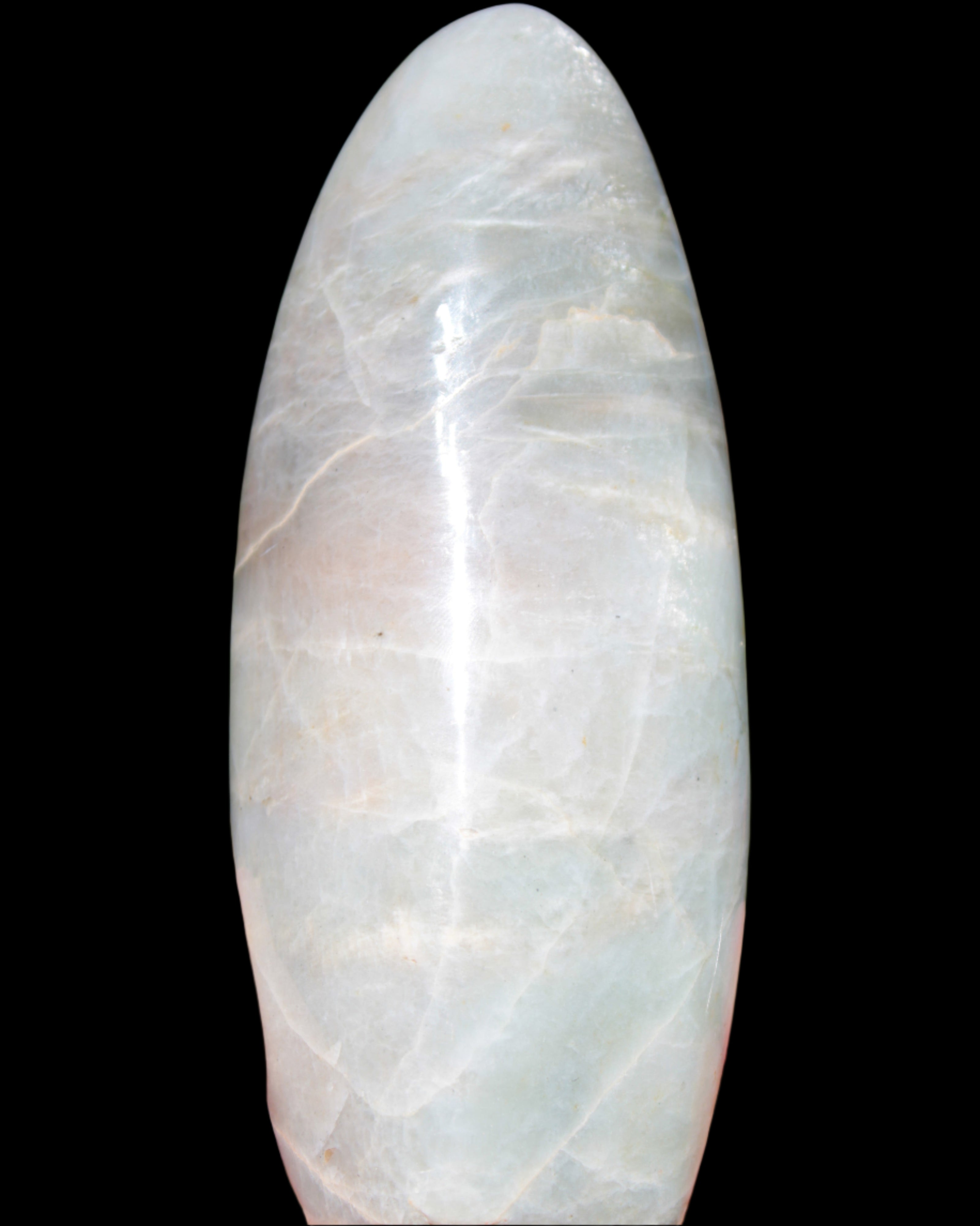 Moonstone Plagioclase Feldspar freeform 700g in sunlight - Rocks and Things Store