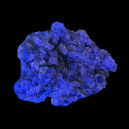 Fluorite green and yellow cubic crystal cluster 110g in UV light - Rocks and Things Store