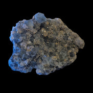 Fluorite green and yellow cubic crystal cluster 110g in LED & UV light - Rocks and Things Store