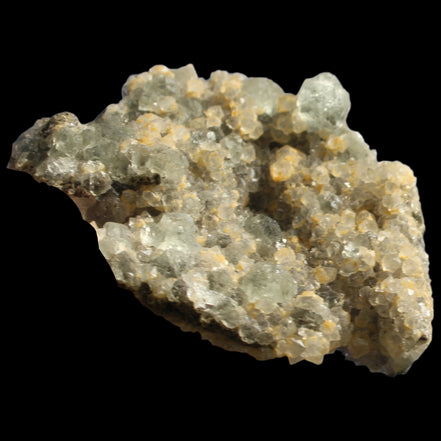 Fluorite green and yellow cubic crystal cluster 110g in sunlight - Rocks and Things Store