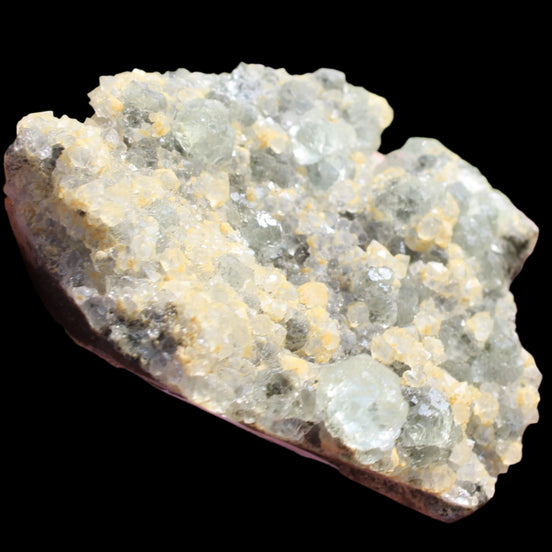 Fluorite green and yellow cubic crystal cluster 110g in sunlight - Rocks and Things Store