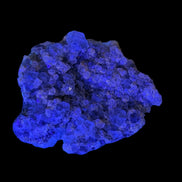 Fluorite green and yellow cubic crystal cluster 110g in UV light - Rocks and Things Store