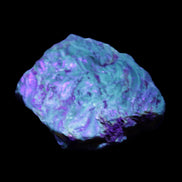 Blue Amber from Mozambique 14g in UV light - Rocks and Things Store