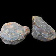 Blue Amber from Mozambique 1/2 pieces 37-40mm 14-20g in sunlight - Rocks and Things Store