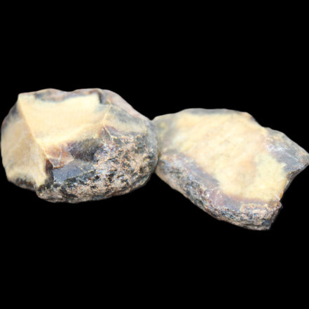 Blue Amber from Mozambique 1/2 pieces 37-40mm 14-20g in sunlight - Rocks and Things Store