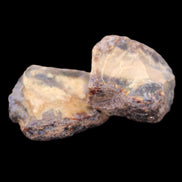 Blue Amber from Mozambique 1/2 pieces 37-40mm 14-20g in sunlight - Rocks and Things Store