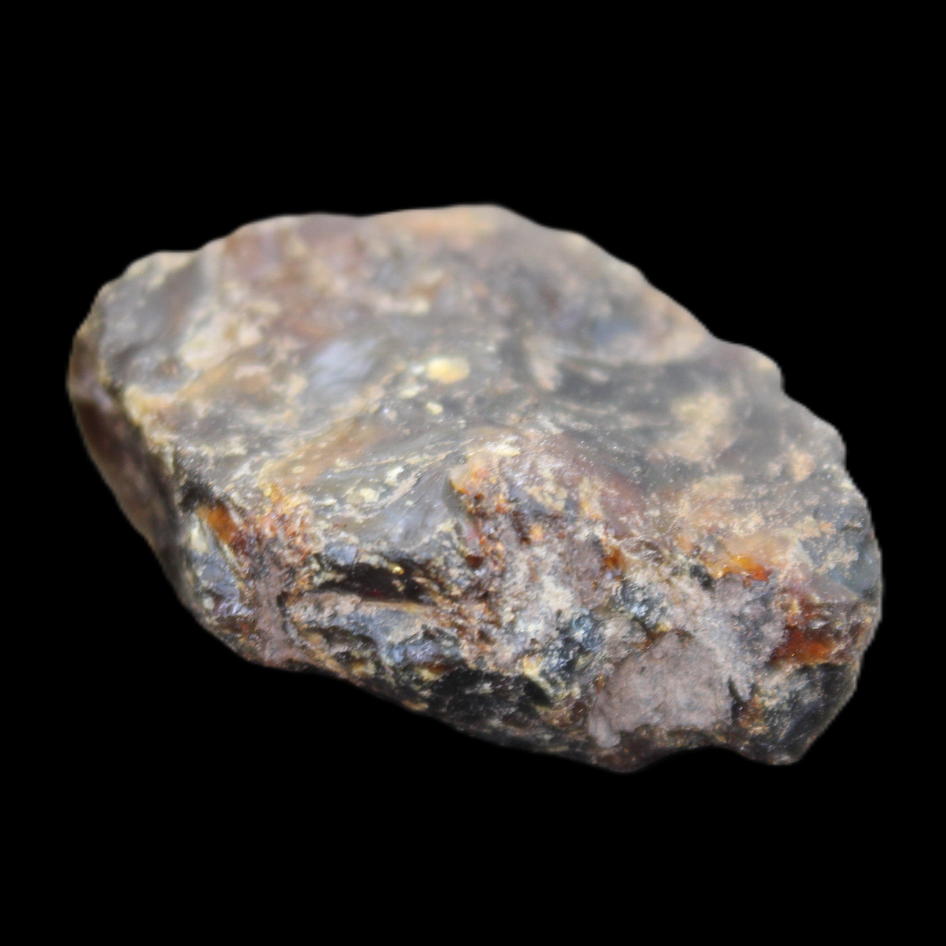 Blue Amber from Mozambique 1/2 pieces 37-40mm 14-20g in sunlight - Rocks and Things Store
