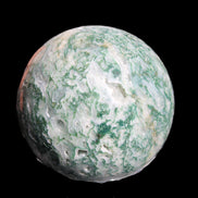 Ocean Moss Agate sphere 239g in sunlight - Rocks and Things Store