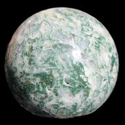 Ocean Moss Agate sphere 239g in sunlight - Rocks and Things Store