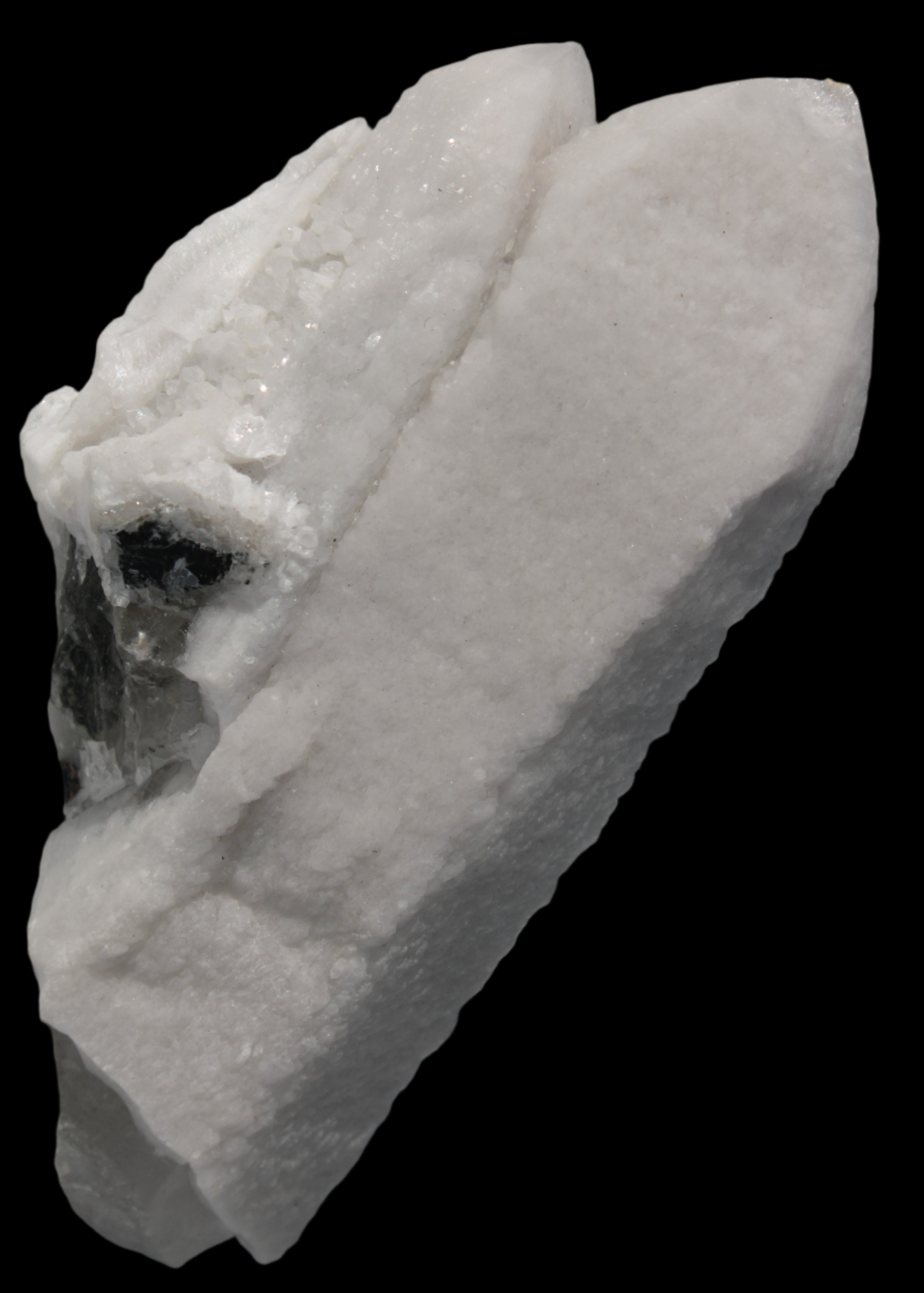 White Candle Quartz cluster from Inner Mongolia 267g in sunlight -Rocks and Things Store