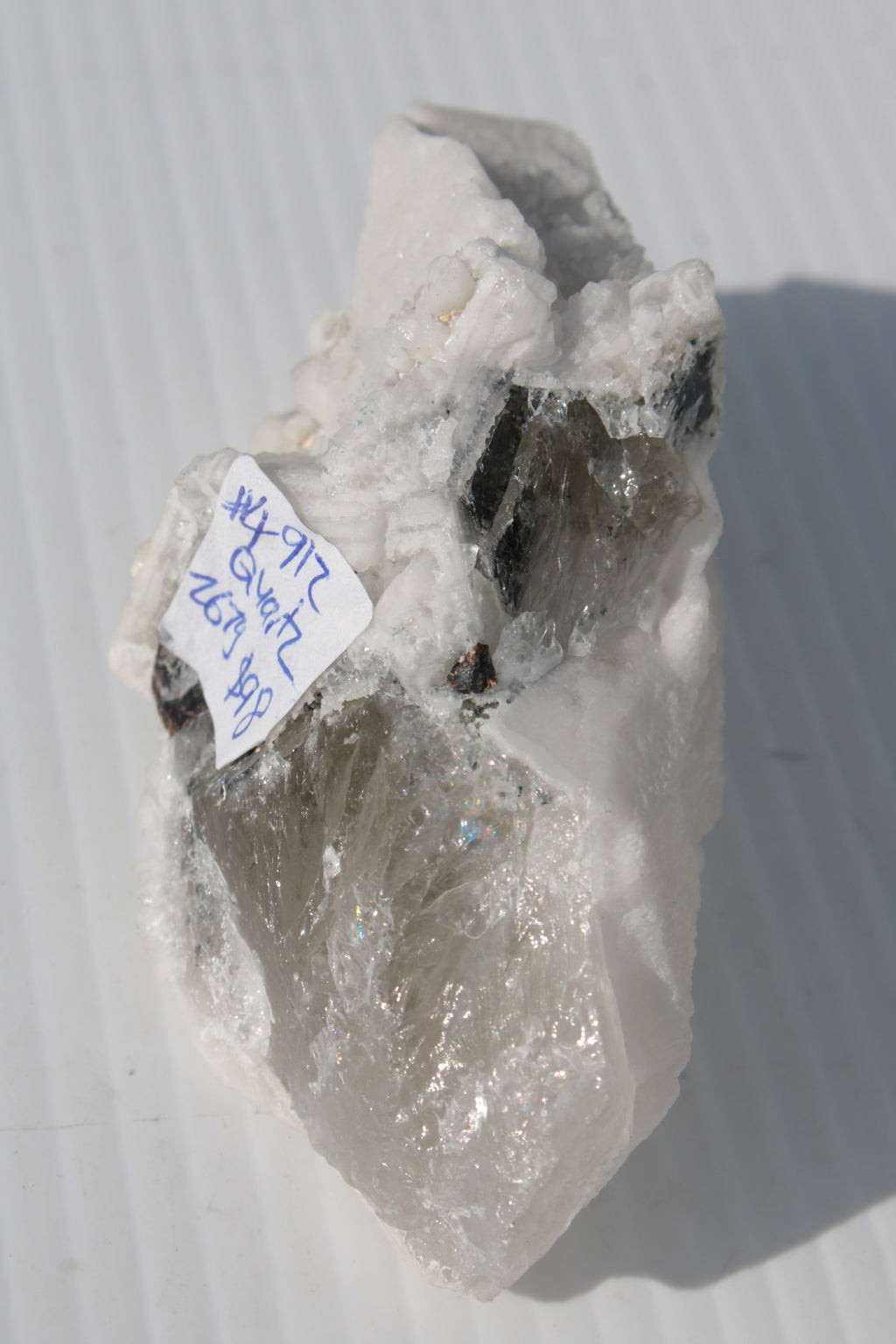 White Candle Quartz cluster from Inner Mongolia 267g Rocks and Things