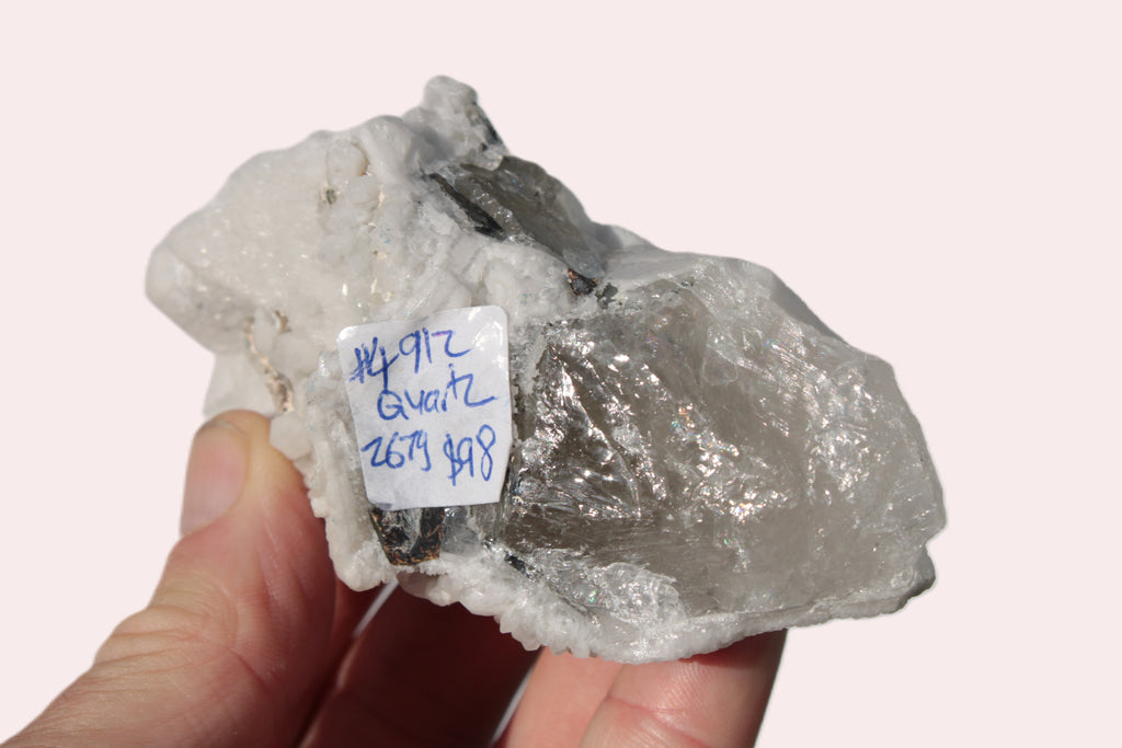 White Candle Quartz cluster from Inner Mongolia 267g Rocks and Things