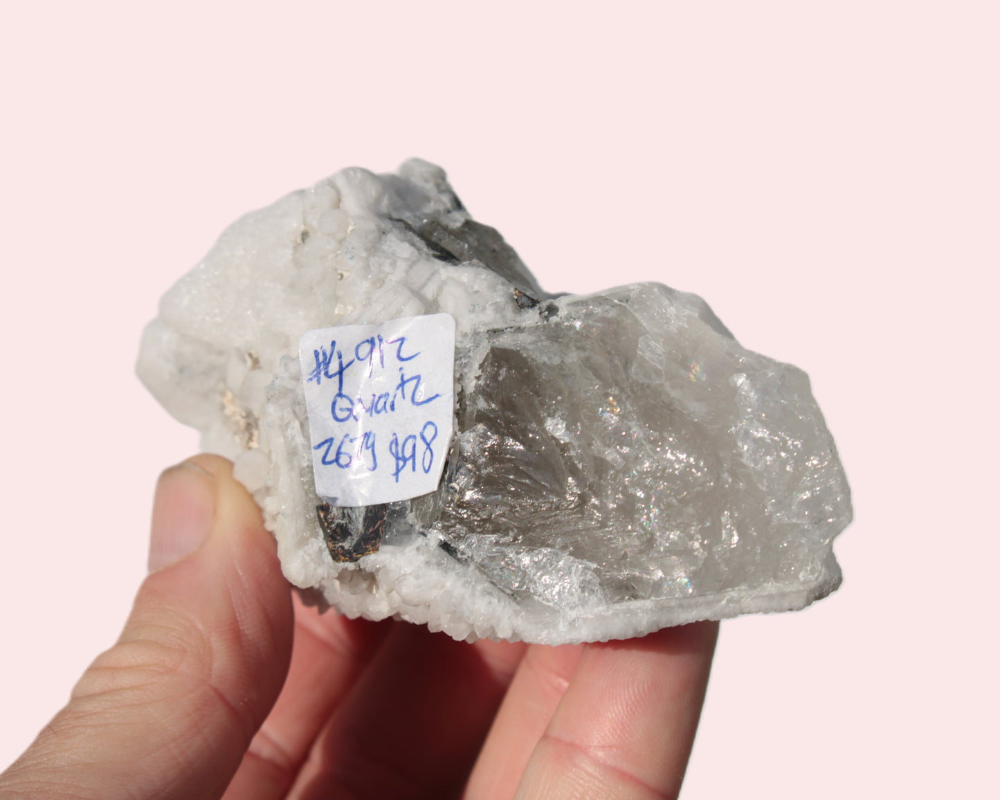 White Candle Quartz cluster from Inner Mongolia 267g Rocks and Things