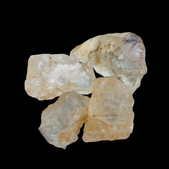 Golden Scapolite from Tanzania 4-6 crystals 11-12g in sunshine - Rocks and Things Store