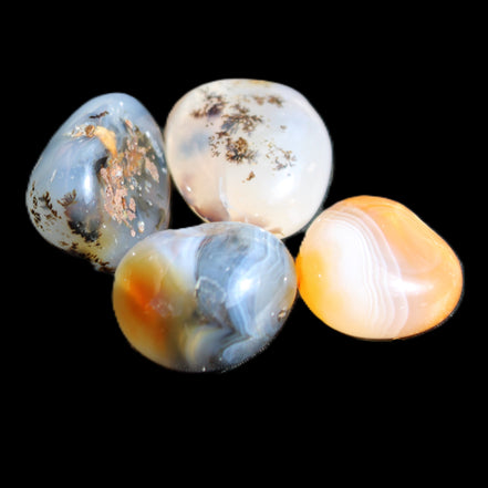 Agate 3/4 polished stones 16-17g in sunlight - Rocks and Things Store