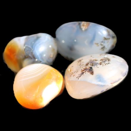 Agate 3/4 polished stones 16-17g in sunlight - Rocks and Things Store