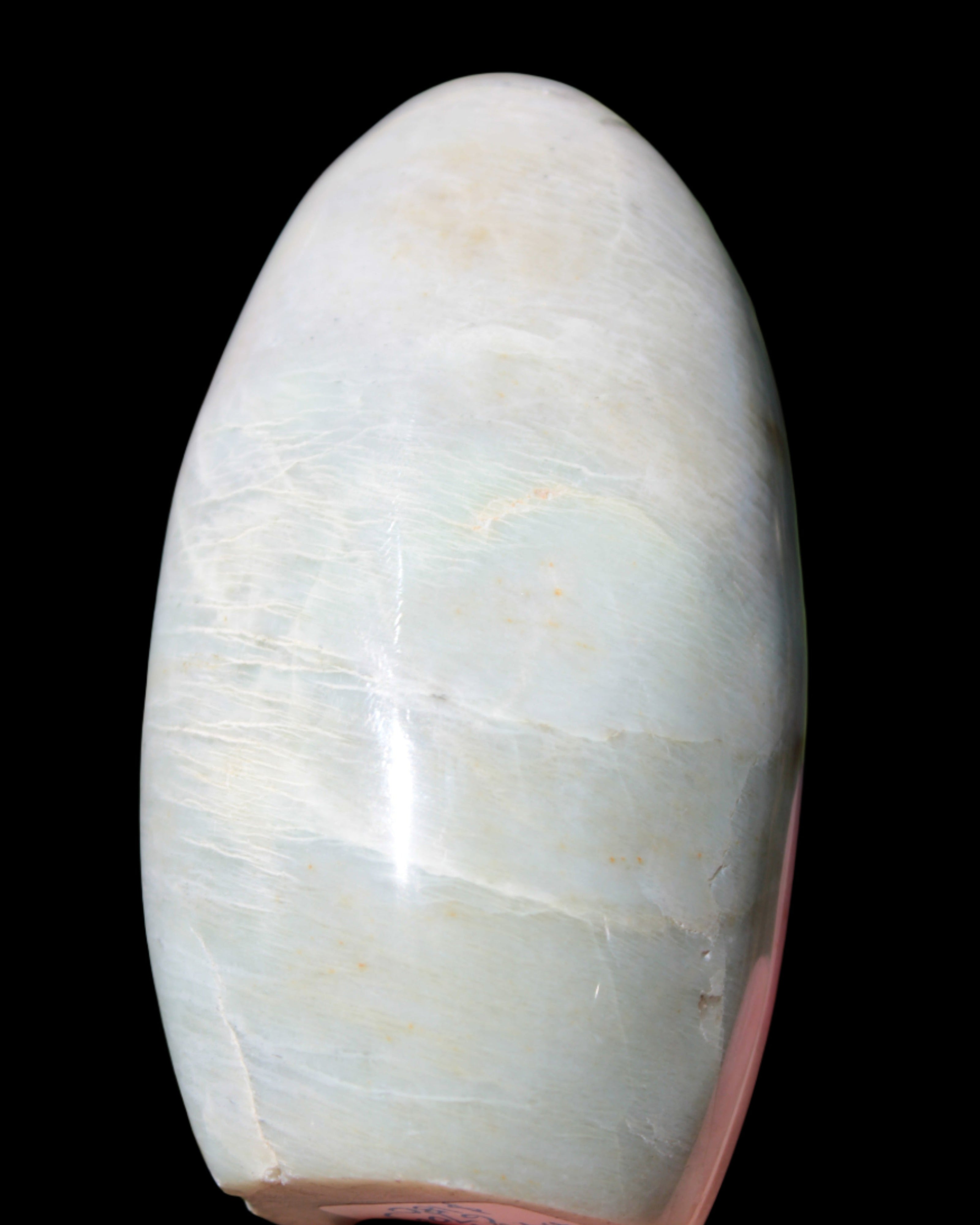 Moonstone Plagioclase Feldspar freeform 670g in sunlight - Rocks and Things Store
