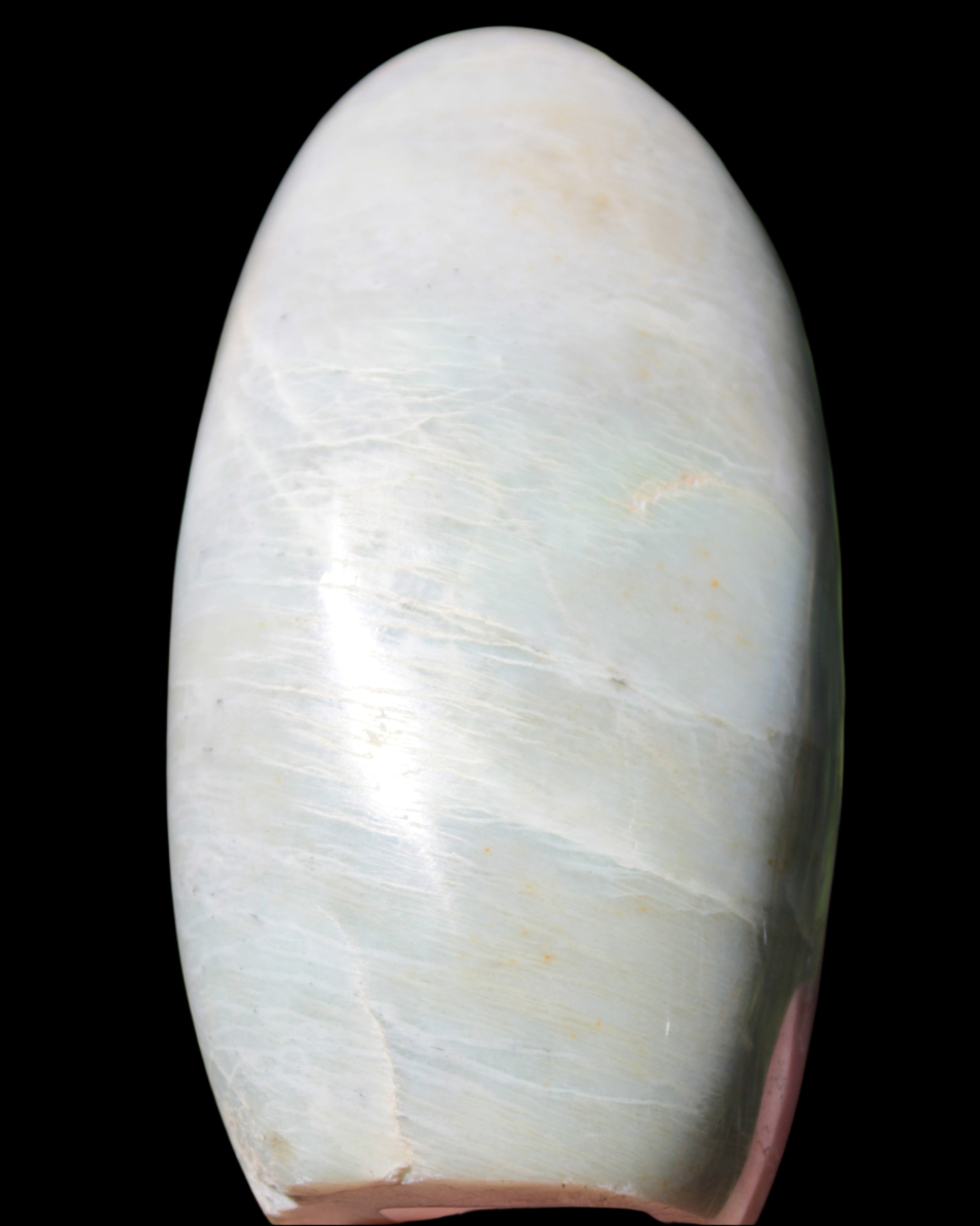 Moonstone Plagioclase Feldspar freeform 670g in sunlight - Rocks and Things Store
