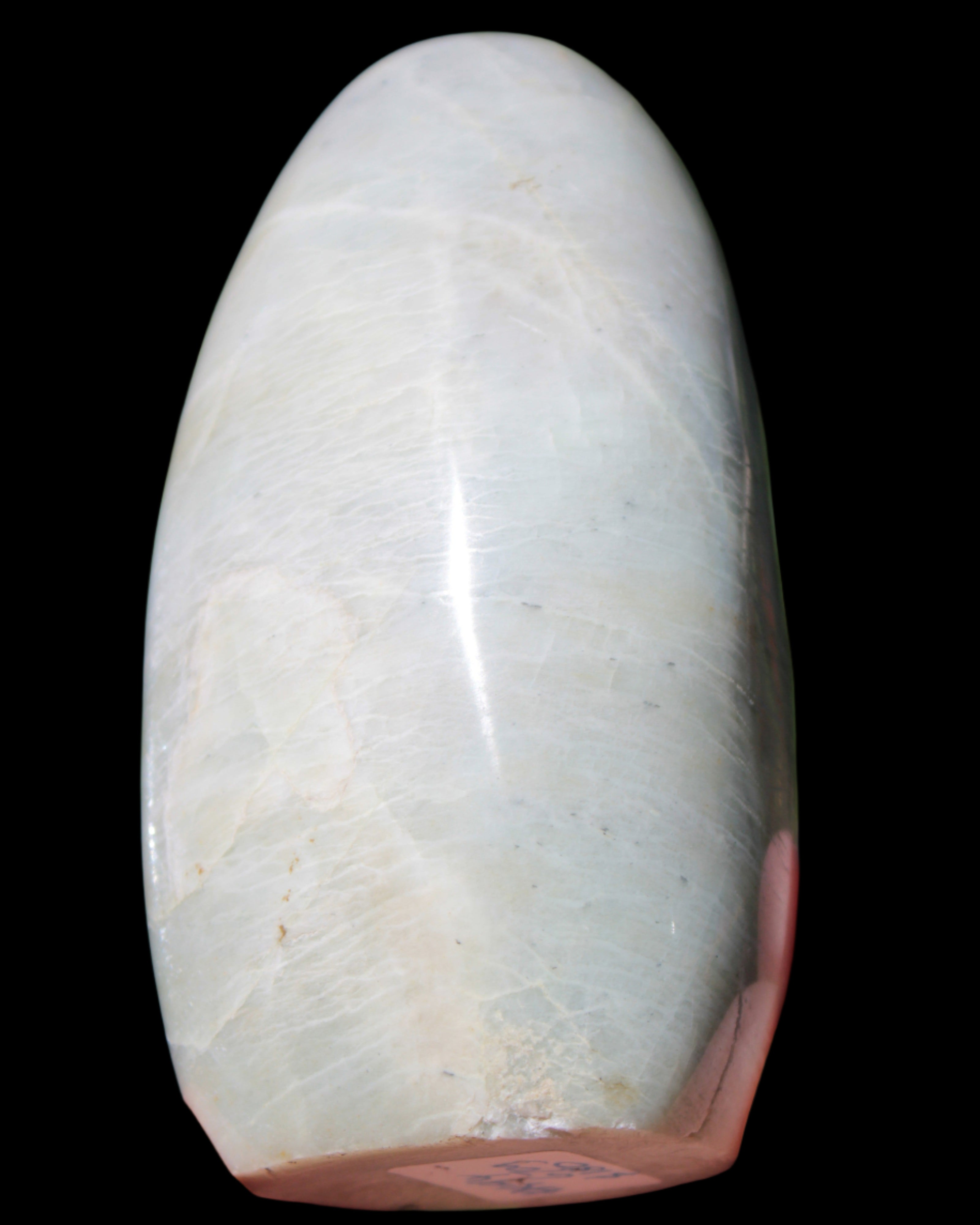 Moonstone Plagioclase Feldspar freeform 670g in sunlight - Rocks and Things Store
