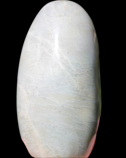 Moonstone Plagioclase Feldspar freeform 670g in sunlight - Rocks and Things Store