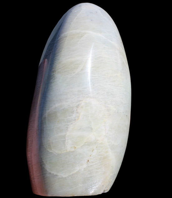 Moonstone Plagioclase Feldspar freeform 670g in sunlight - Rocks and Things Store