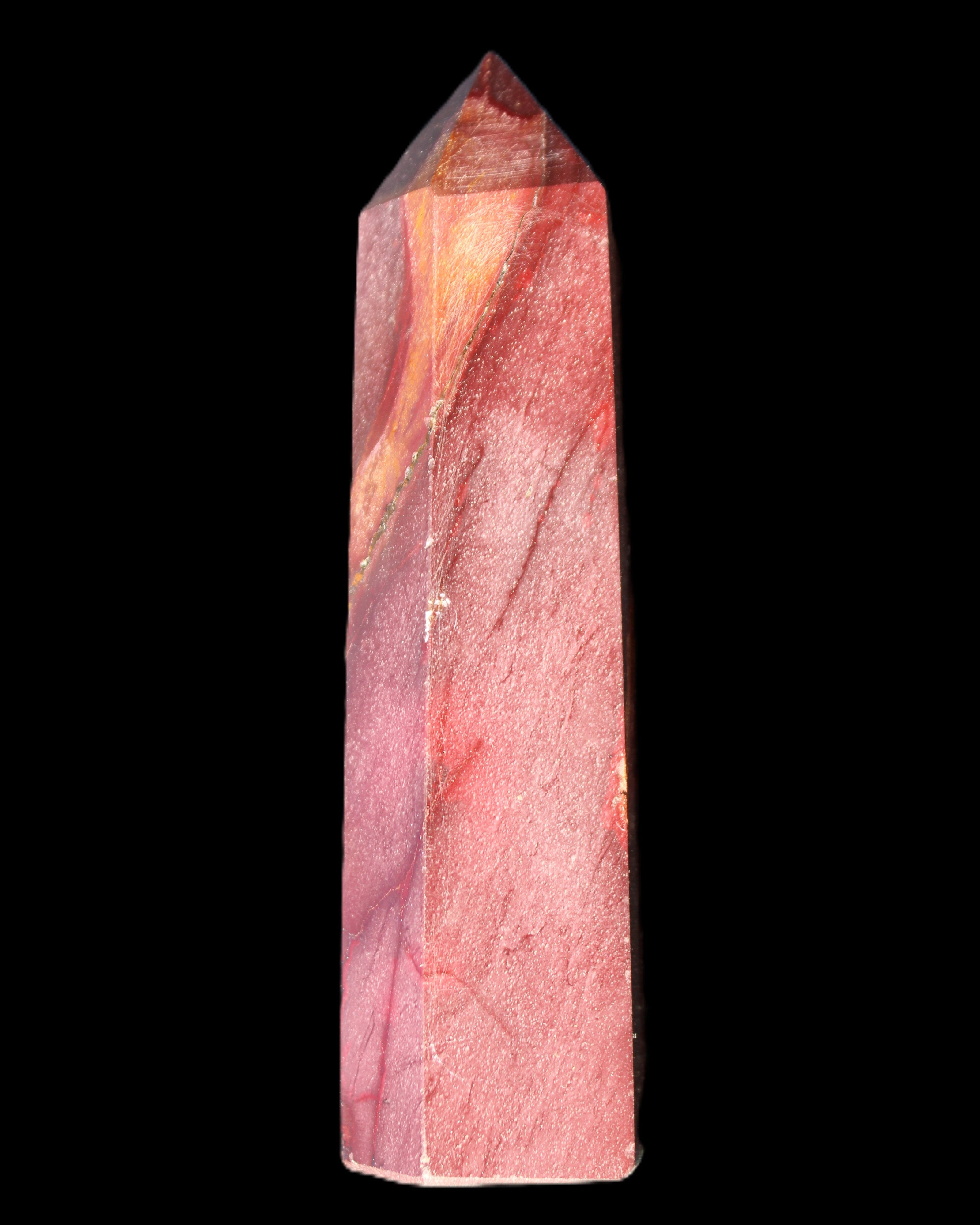 Mookaite wand 96m 100g in sunlight - Rocks and Things Store