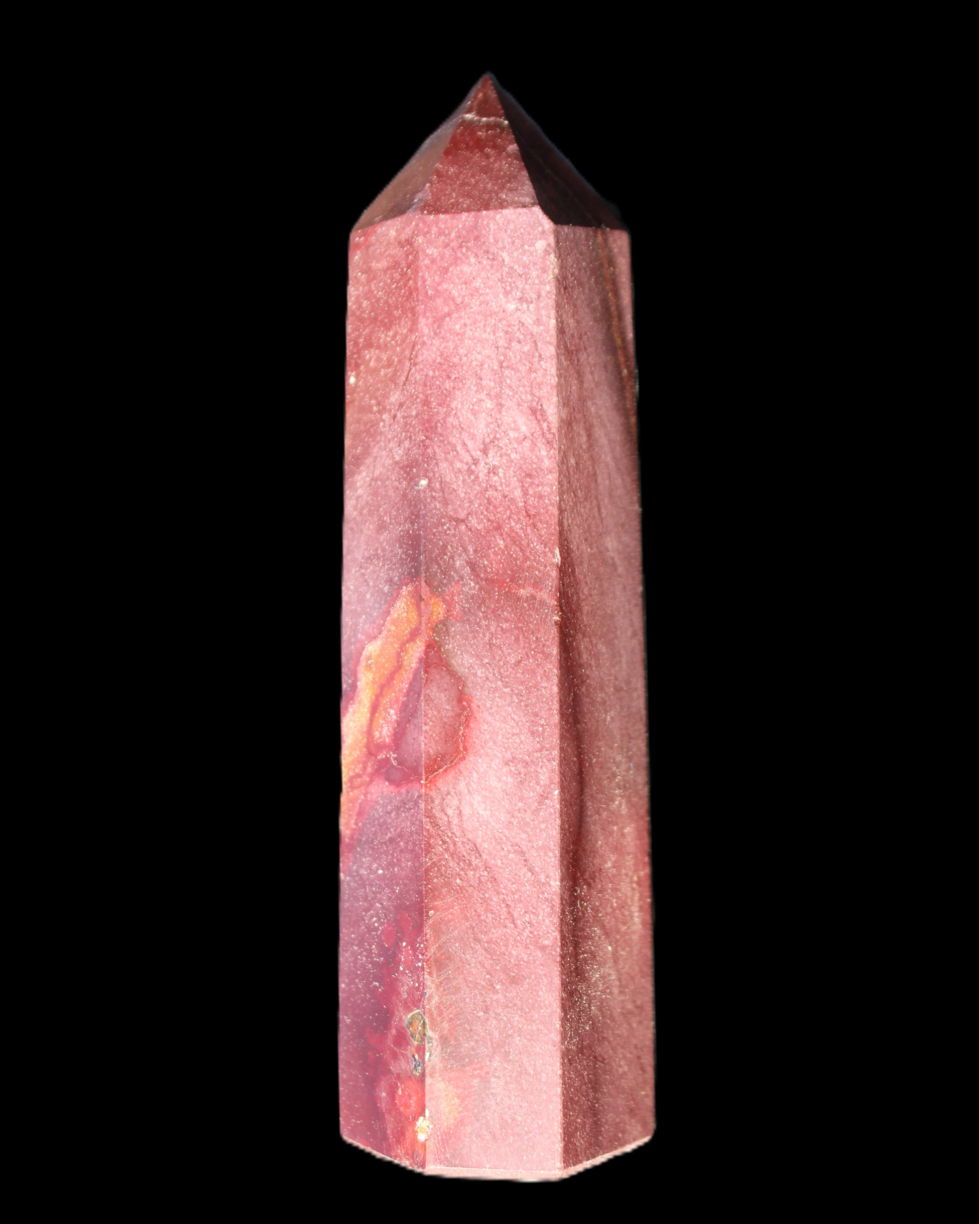 Mookaite wand 96m 100g in sunlight - Rocks and Things Store