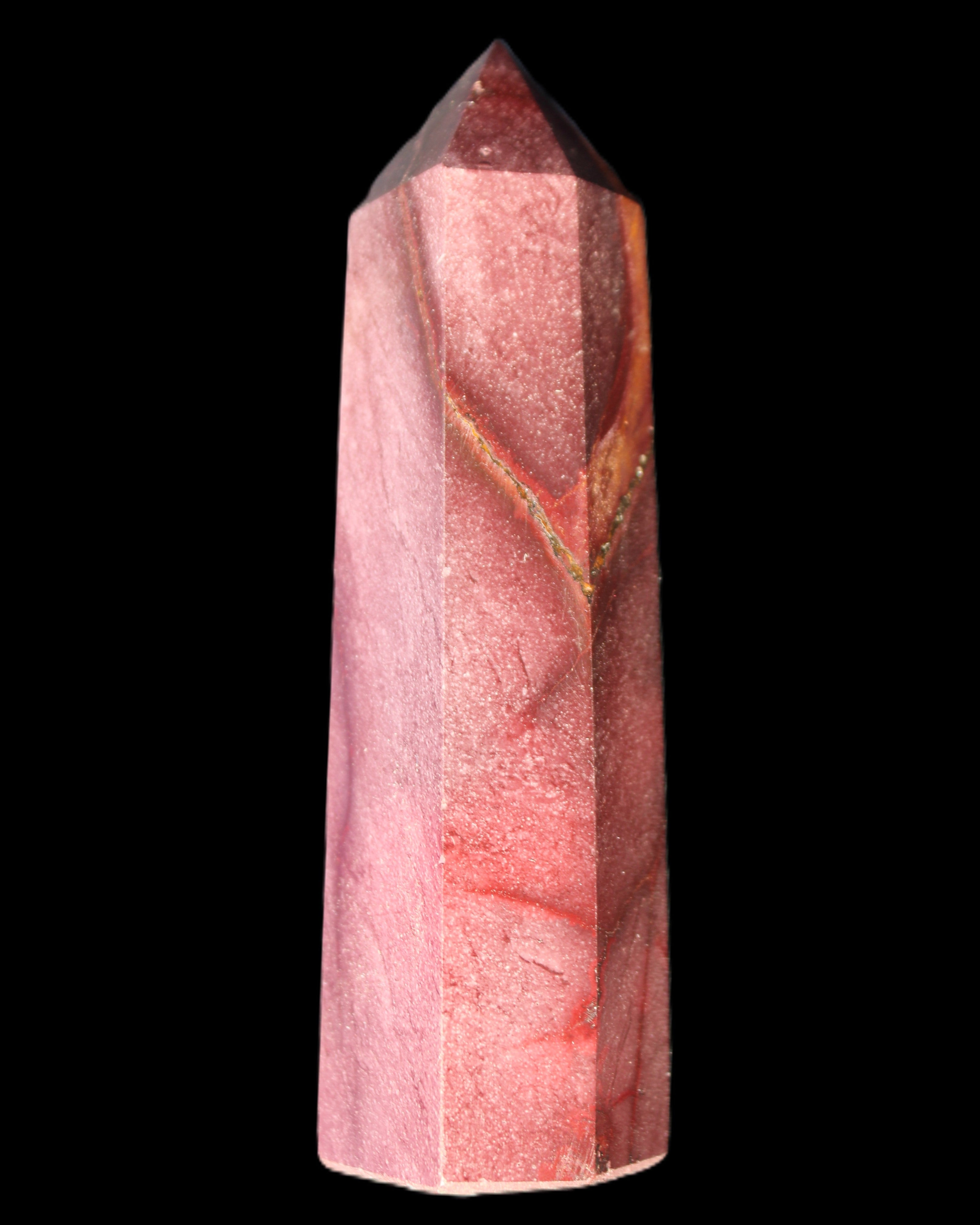 Mookaite wand 96m 100g in sunlight - Rocks and Things Store
