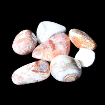 Crazy Lace Agate 3 polished stones from Mexico 10g in sunlight - Rocks and Things Store