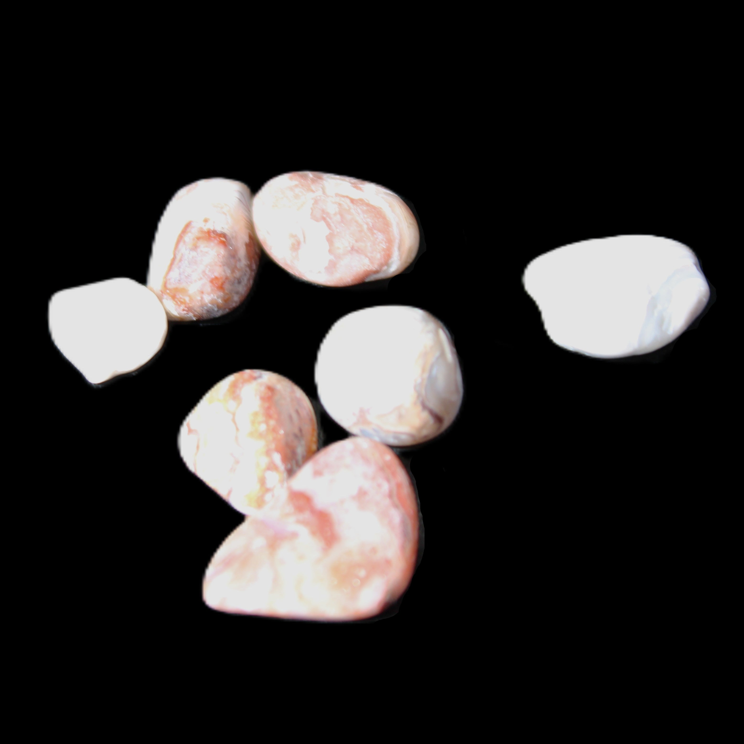 Crazy Lace Agate 3 polished stones from Mexico 10g in sunlight - Rocks and Things Store