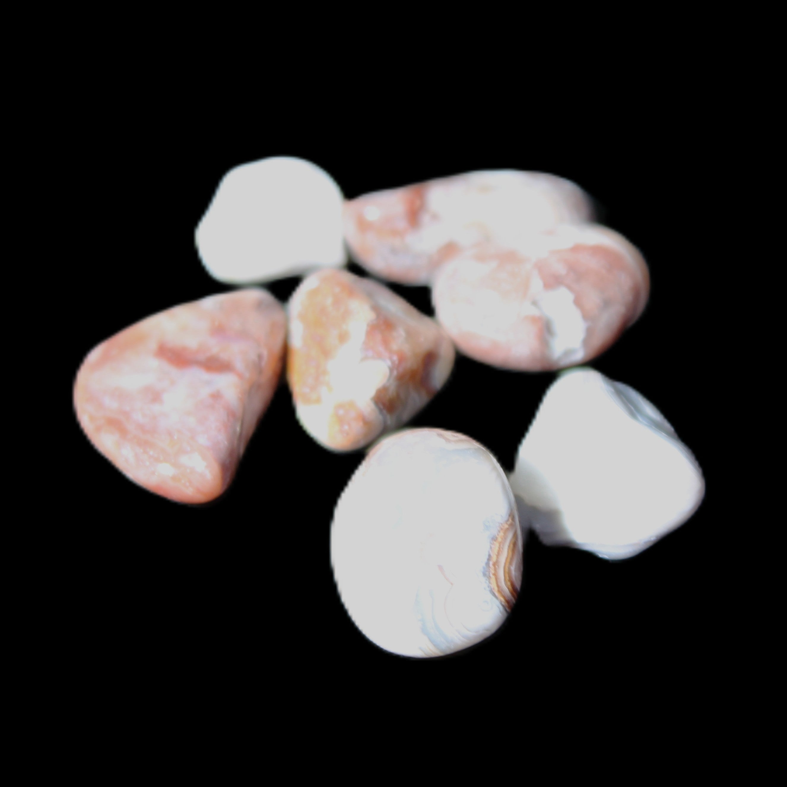 Crazy Lace Agate 3 polished stones from Mexico 10g in sunlight - Rocks and Things Store