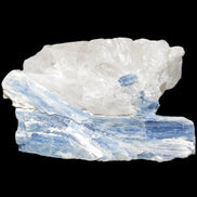 Kyanite blade cluster on Quartz 102*56*42mm 265g in sunlight - Rocks and Things Store