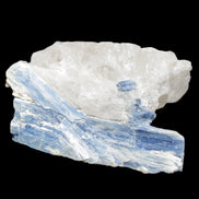 Kyanite blade cluster on Quartz 102*56*42mm 265g in sunlight - Rocks and Things Store