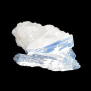 Kyanite blade cluster on Quartz 102*56*42mm 265g in sunlight - Rocks and Things Store