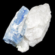 Kyanite blade cluster on Quartz 102*56*42mm 265g in sunlight - Rocks and Things Store