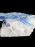 Kyanite blade cluster on clear Quartz 315g in sunlight - Rocks and Things Store