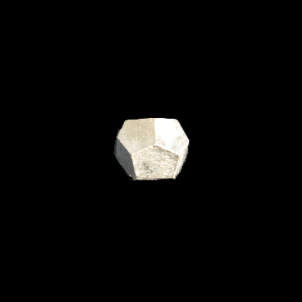 Golden Pyrite octahedral, Groveland Mine, Michigan 2-4g Rocks and Things