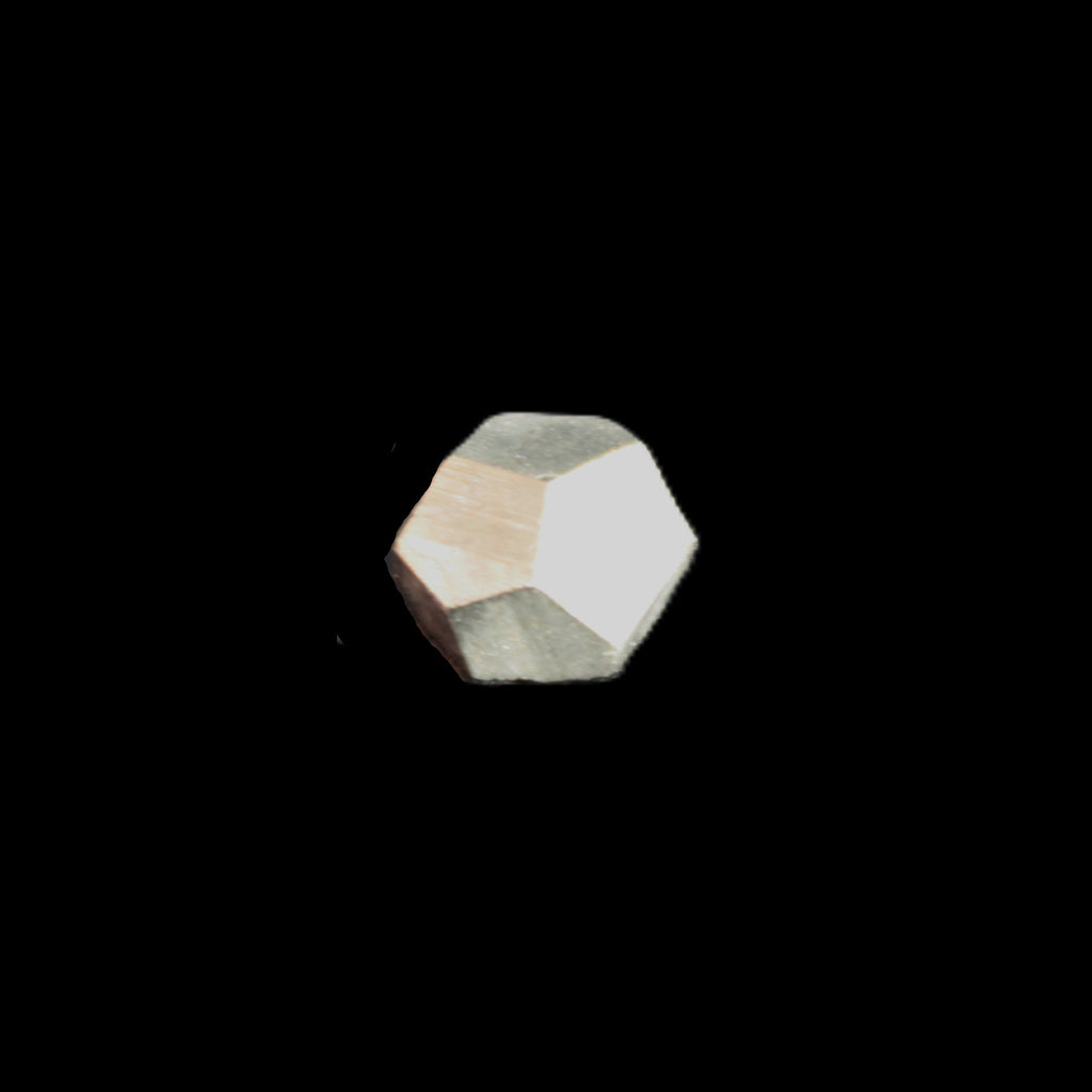 Golden Pyrite octahedral, Groveland Mine, Michigan 2-4g Rocks and Things
