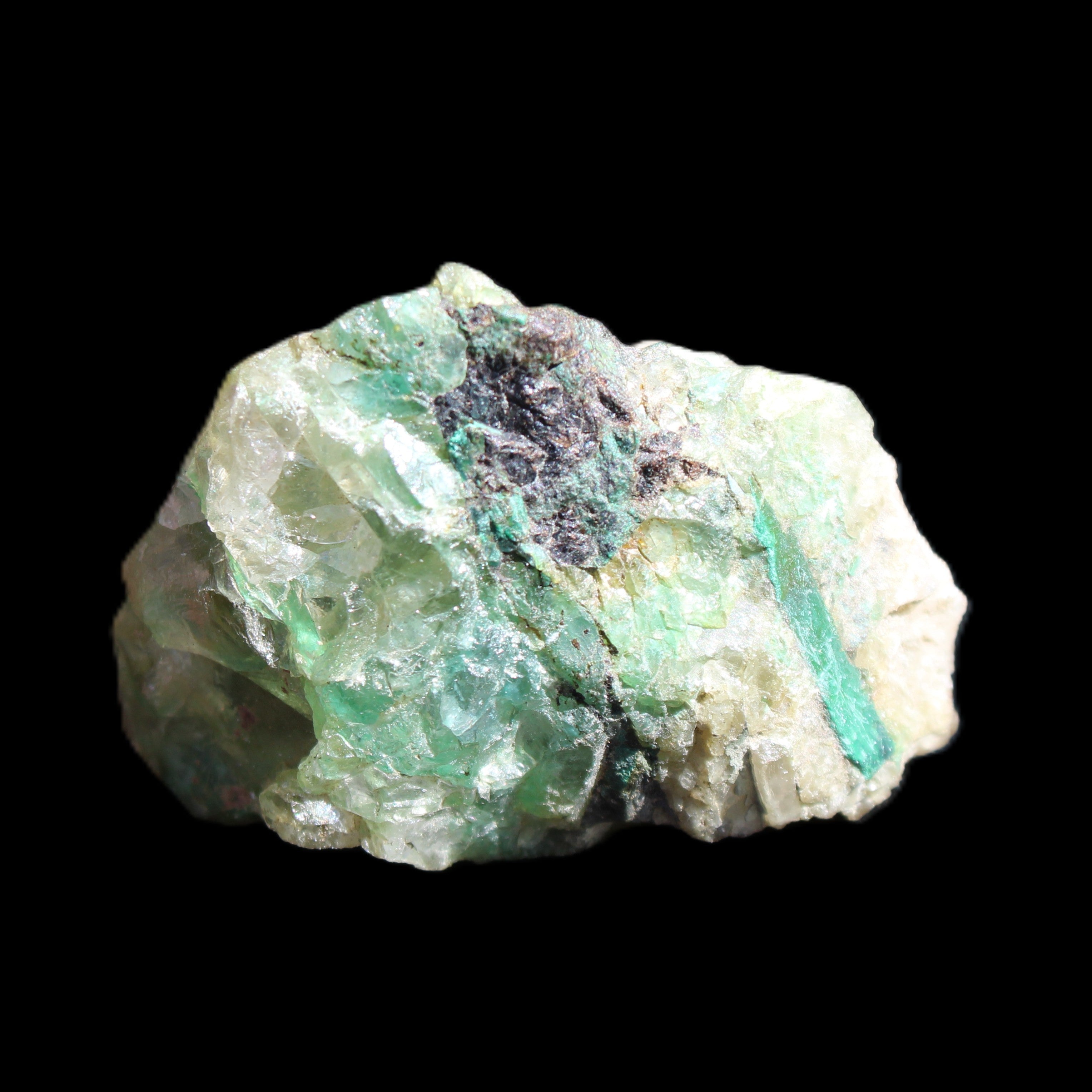 Emerald 116ct 43g in sunlight - Rocks and Things Store