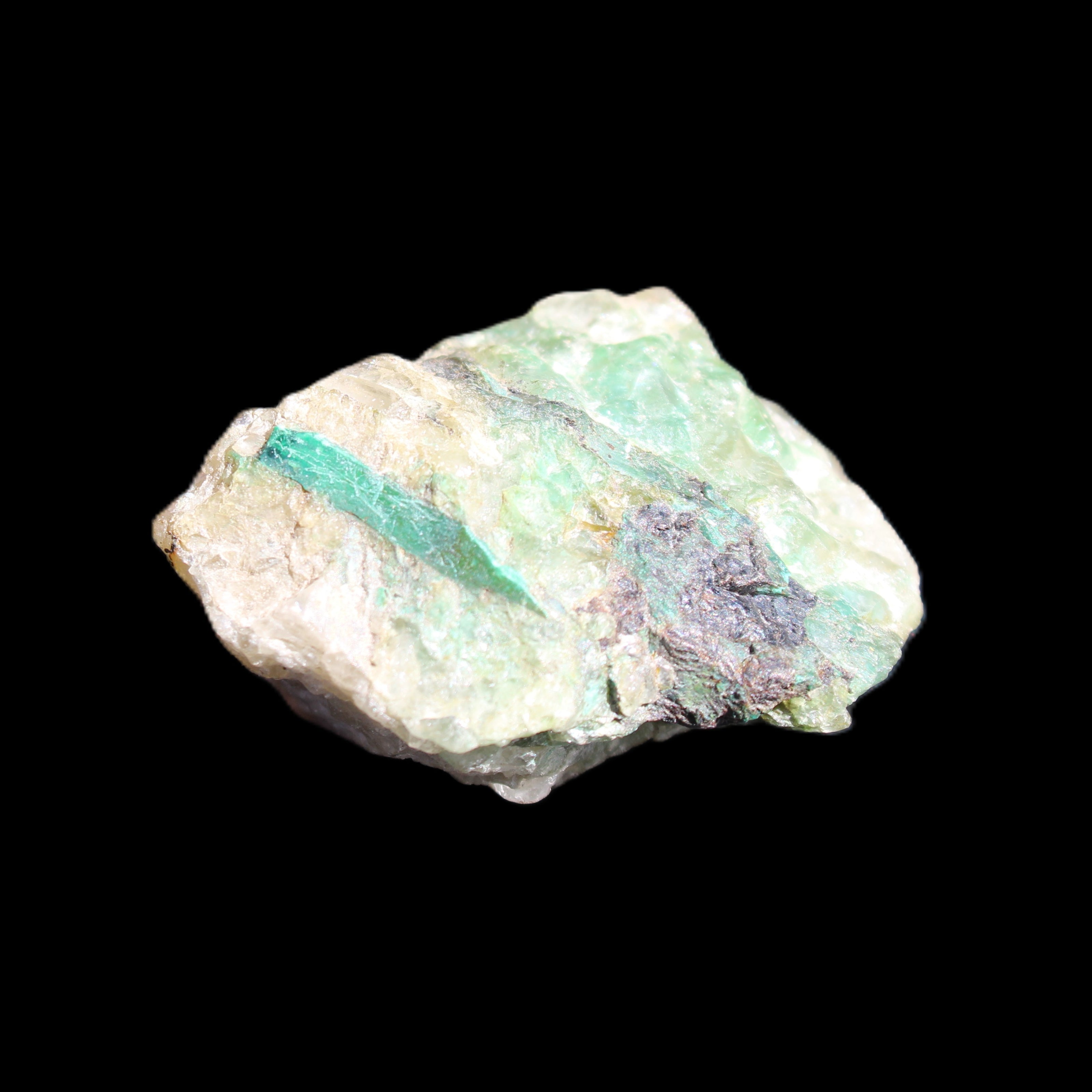 Emerald 116ct 43g in sunlight - Rocks and Things Store