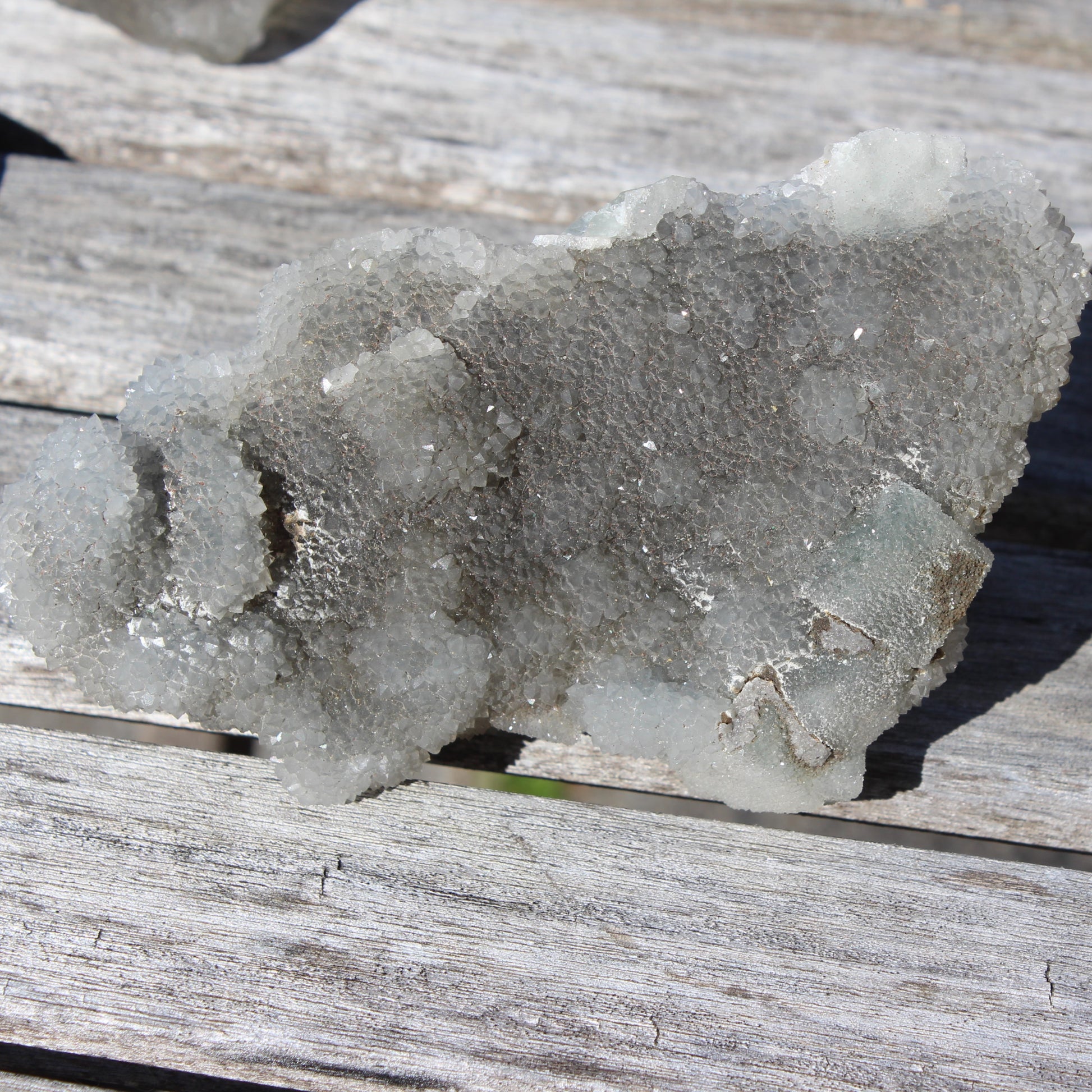 Green granulated cubic Fluorite cluster from Fujian 402g Rocks and Things