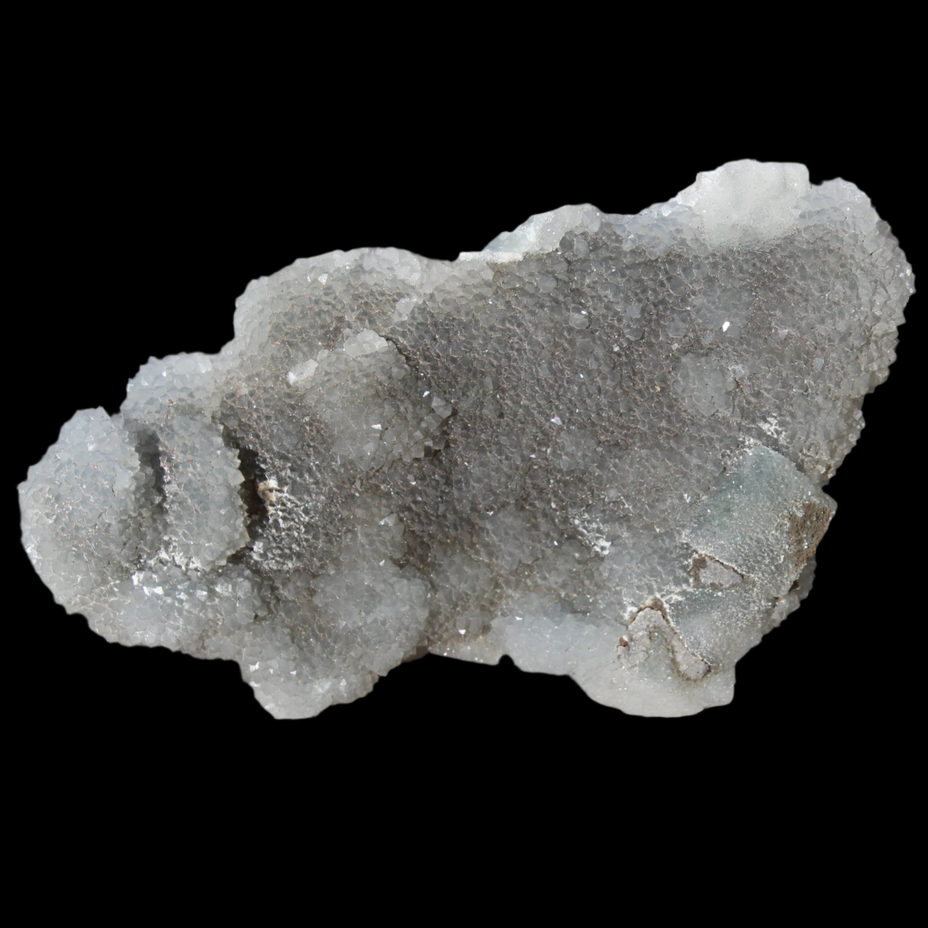 Green granulated cubic Fluorite cluster from Fujian 402g in sunlight - Rocks and Things Store