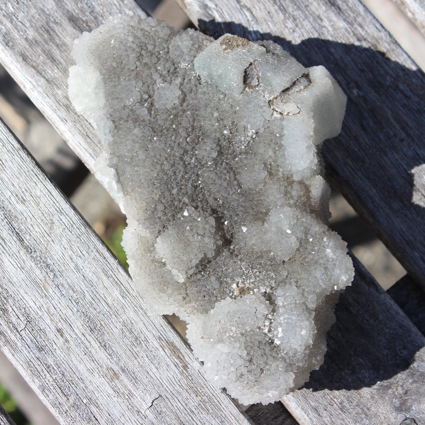 Green granulated cubic Fluorite cluster from Fujian 402g Rocks and Things