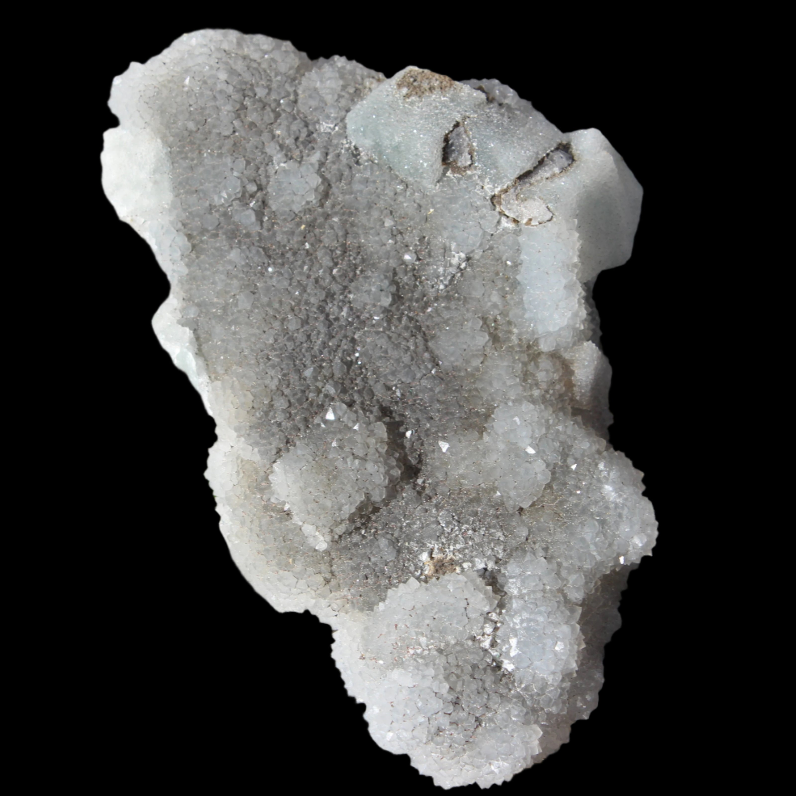 Green granulated cubic Fluorite cluster from Fujian 402g in sunlight - Rocks and Things Store