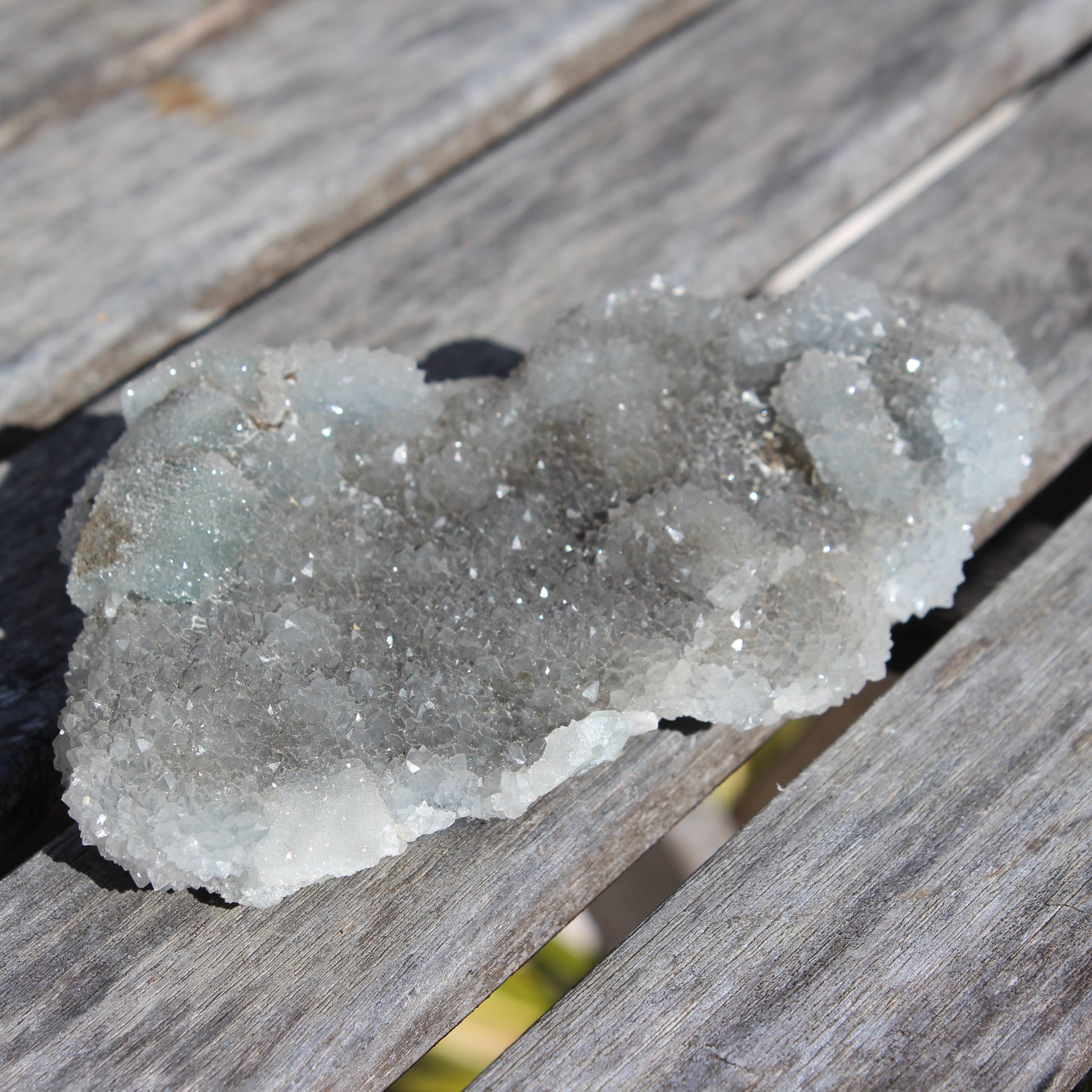 Green granulated cubic Fluorite cluster from Fujian 402g Rocks and Things