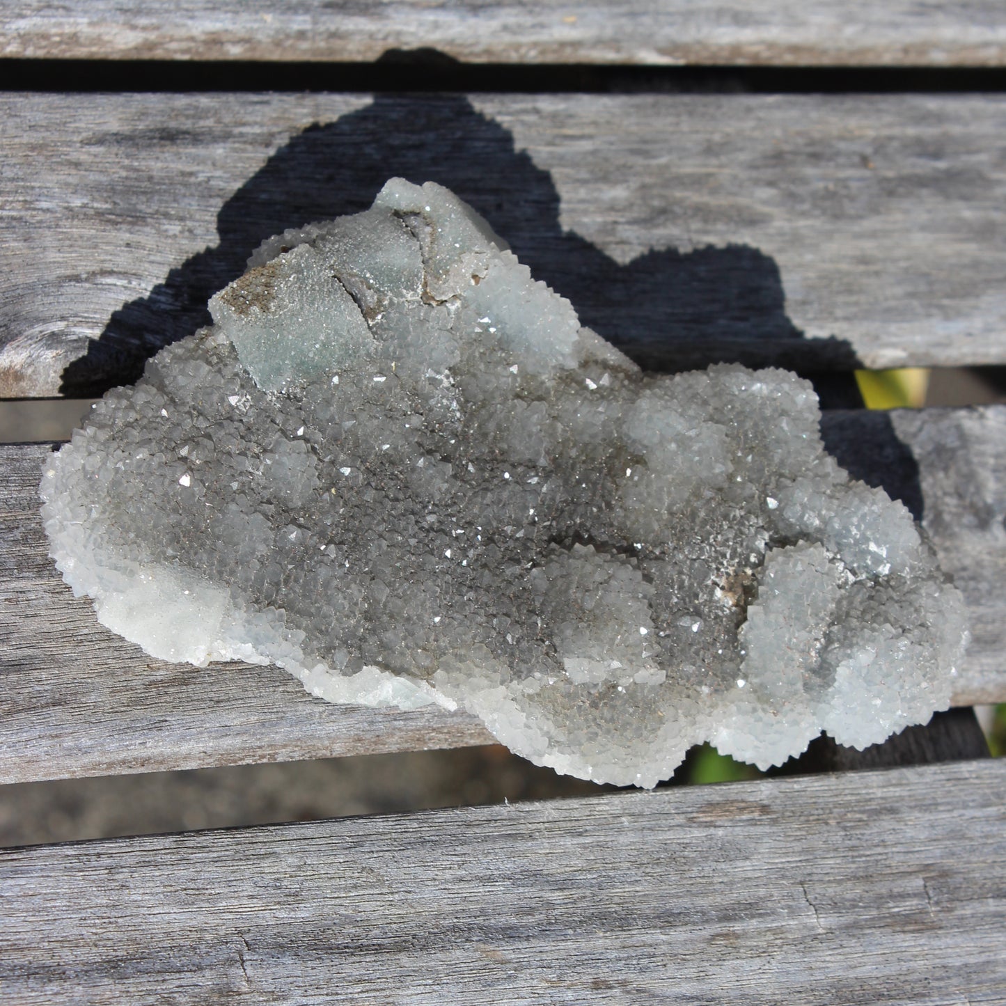 Green granulated cubic Fluorite cluster from Fujian 402g Rocks and Things