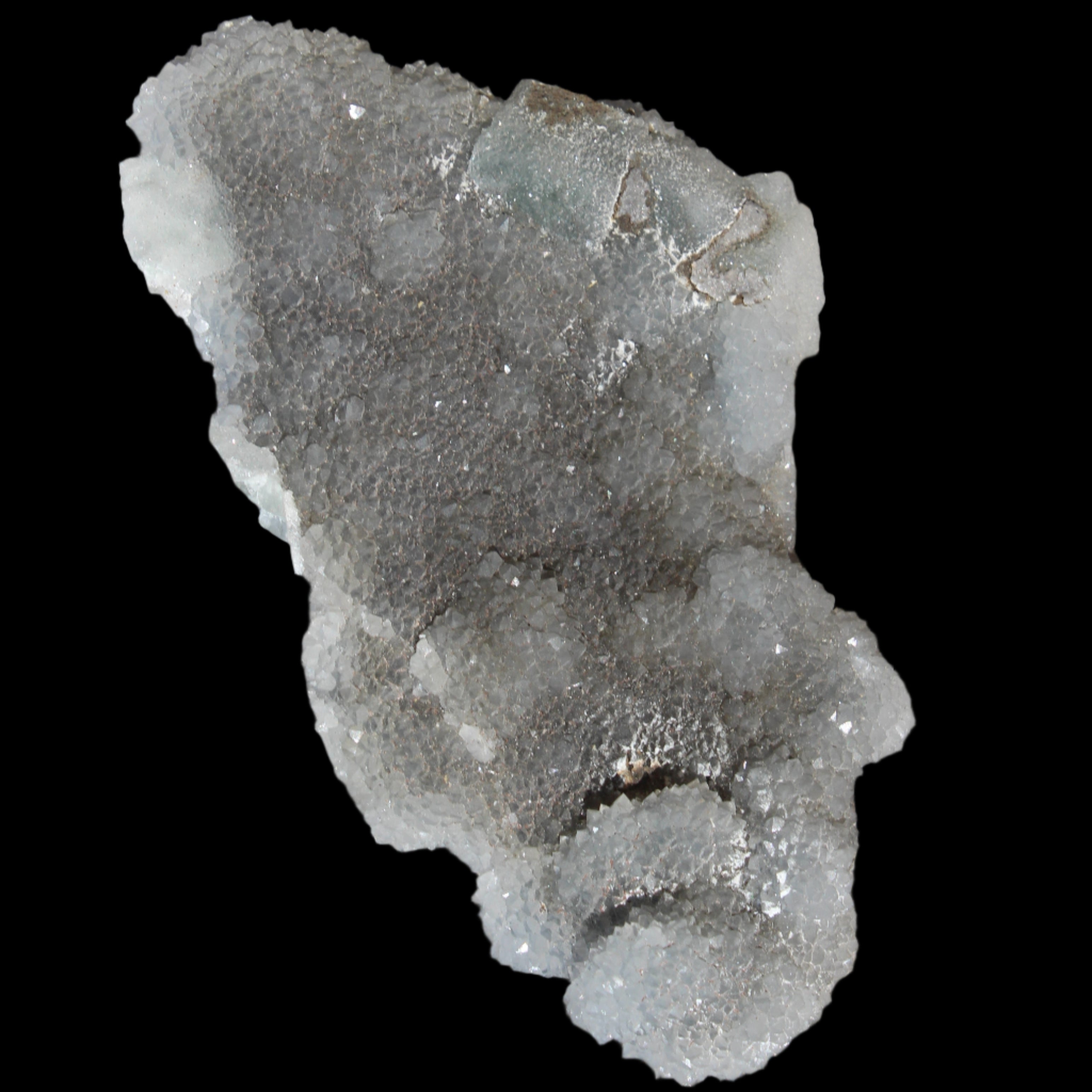 Green granulated cubic Fluorite cluster from Fujian 402g in sunlight - Rocks and Things Store